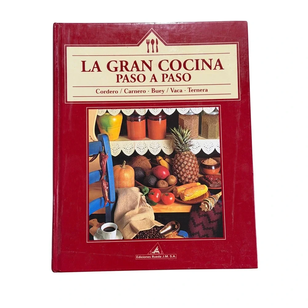 Ediciones Rueda La Gran Cocina Paso a Paso Spanish Cookbook Hardcover EXTRANA